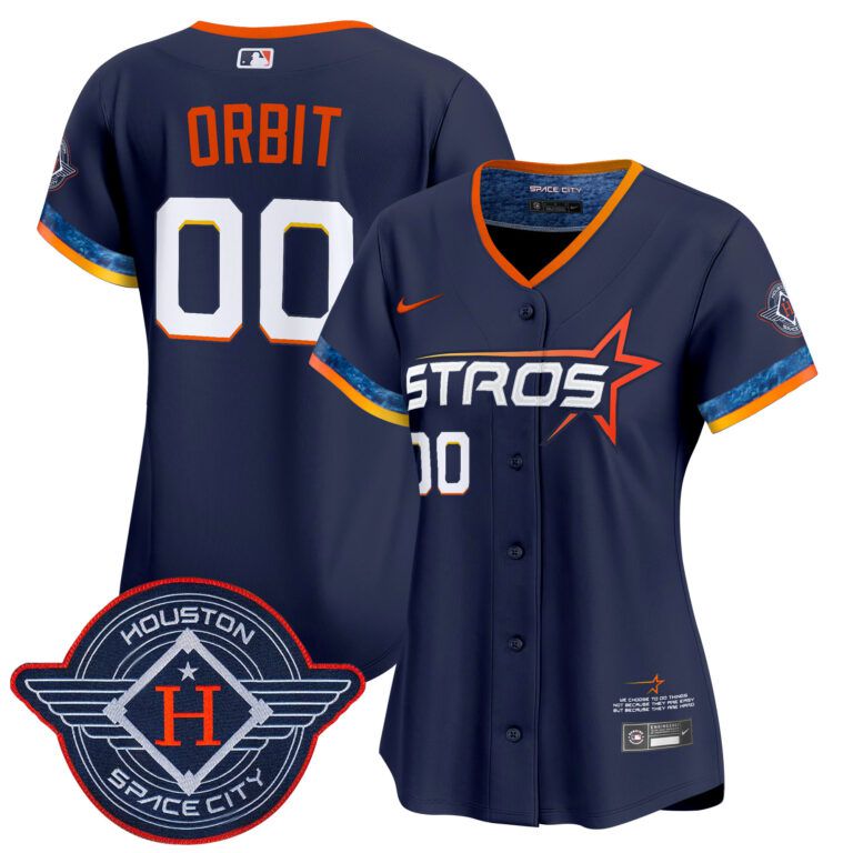 Women Houston Astros Custom blue 2025 City Connect Vapor Limited Stitched Jersey->customized mlb jersey->Custom Jersey